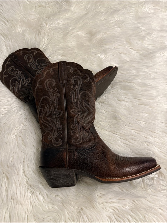 Ariat Shoes - Ariat Brown Leather Western Boot Interior Detail size 8.5 BNWOT